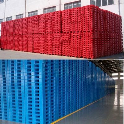 Affordable HUADING Forklift Storage Plastic Pallets 4-Way Entry Style Single Faced
