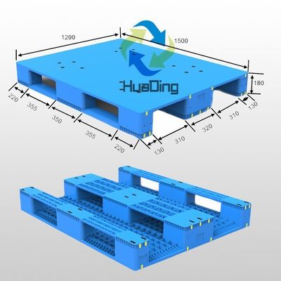 6Ton Static Load HDPE Plastic Pallet for Customized Color HUADING 1500*1200 Large Size