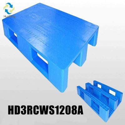 Affordable Blue Grid Molded Plastic Pallets with HDPE Material in Single Faced Style