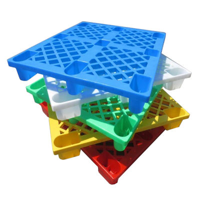 Single Faced Style HUADING Plastic Pallet Injection Molding No Wood Black Recyclable
