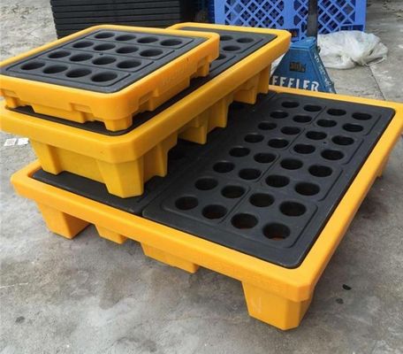 32kg Single Faced Style HUADING Oil Spill Pallet for Two Drums Truck Transportation