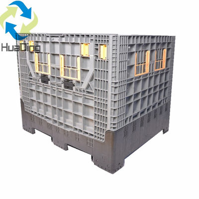 Transport Folding Container Plastic Collapsible Pallet Box Embossing Printing Handling