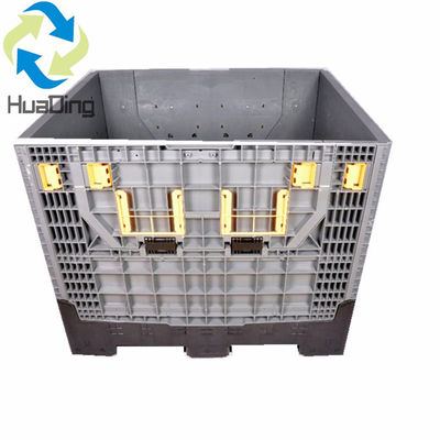Transport Folding Container Plastic Collapsible Pallet Box Embossing Printing Handling