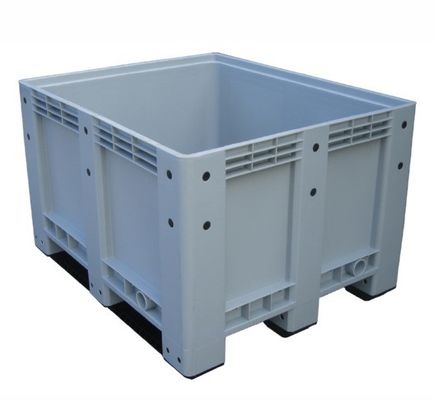 Custom Size Heavy Duty Foldable Plastic Pallet Box for Vented Bulk Container Shipping