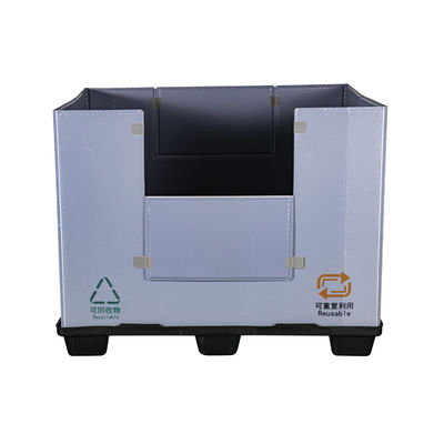 Foldable Plastic Pallet Pack Box for Vehicle Storage Custom Size AA Battery Packaging