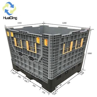 1200*1000*1000mm Gray Plastic Fruit Bins for Organized Storage in HUADING Warehouse