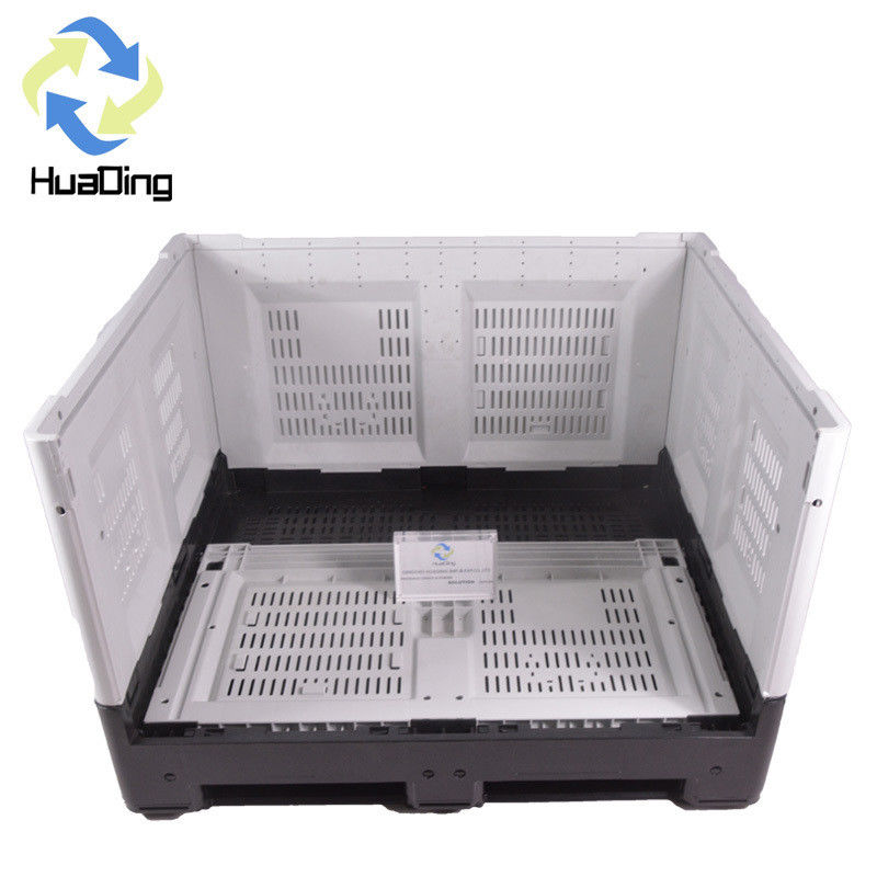 Large Bulk Storage Foldable Pallet Box for Fruits and Vegetables Dynamic Load 1T