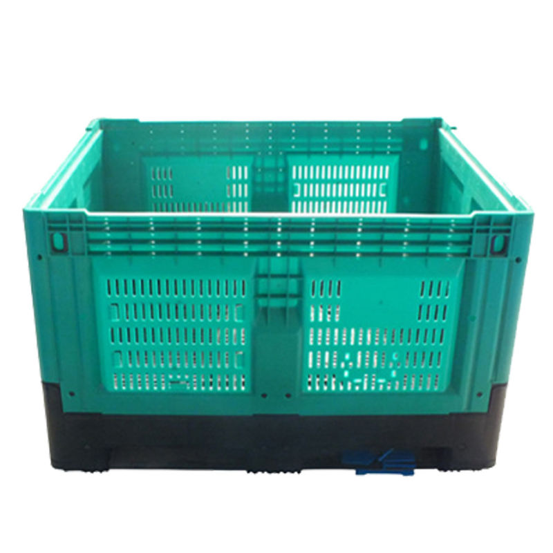 Light Duty 4 T Load 1210H760B Plastic Foldable Transport Storage Pallet Box Container